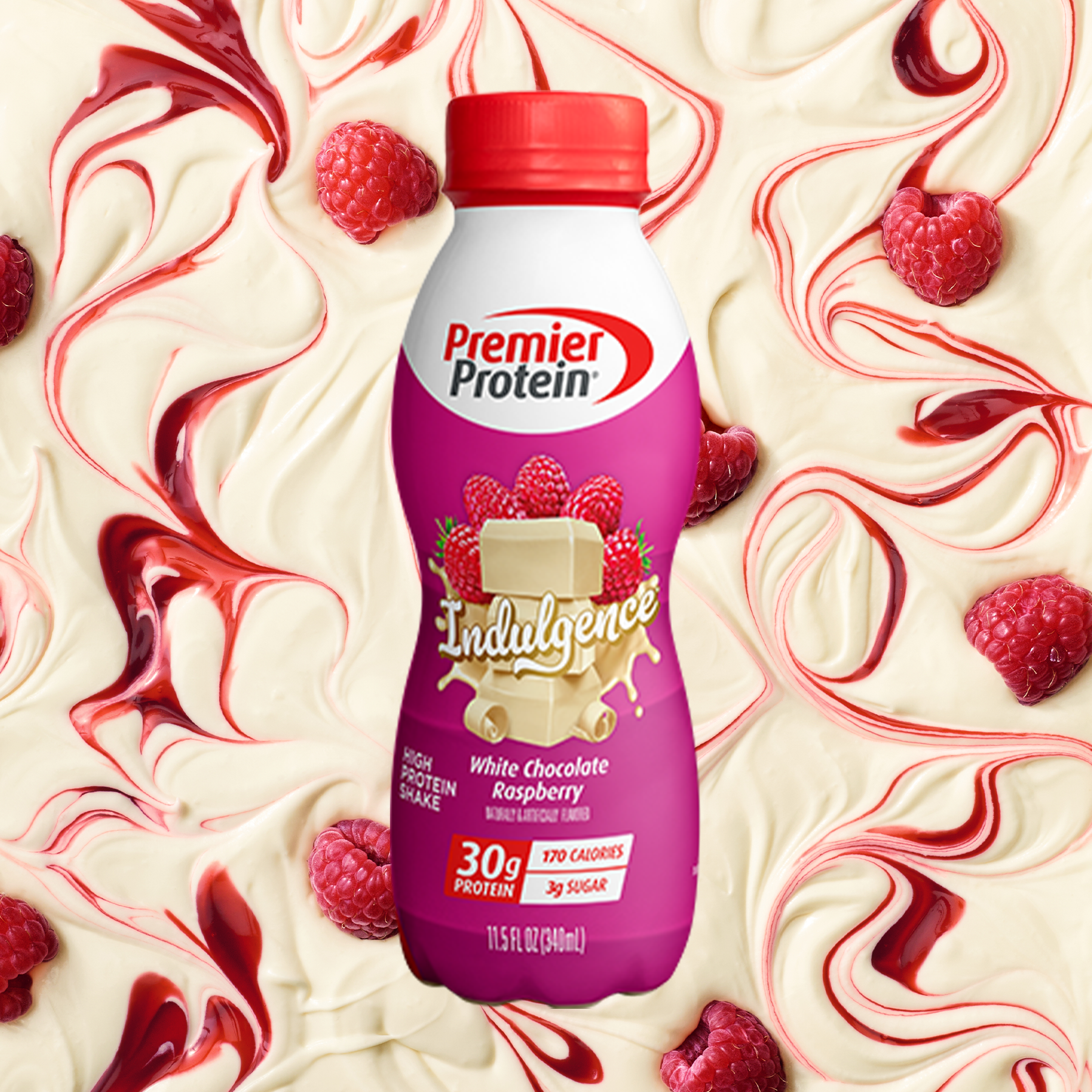 White Chocolate Raspberry Indulgence Protein Shake